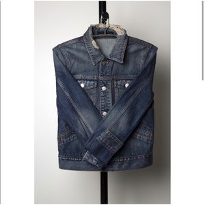 BLK DNM Slim Fit Denim Jacket w/ Rips - Like new!